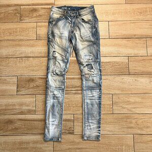 Mens Copper Rivet Slim Fit Jeans - 30/32